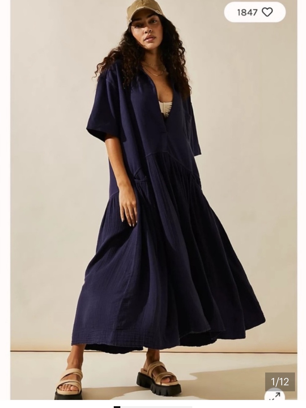 Free People Beach Neoma Boho Tiered Maxi Dress